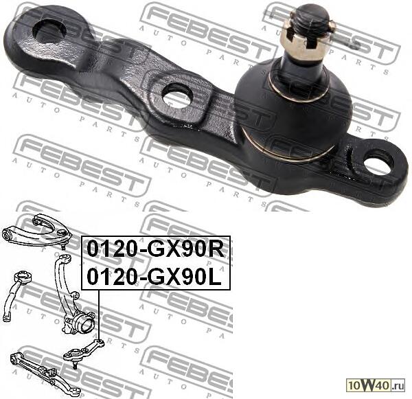 опора шаров.нижн.лев. toyota mark II / cresta / chaser gx90 / mr2 91-95