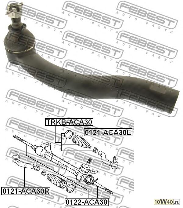 наконечник рулевой правый\ toyota rav4 III 06-12 / rav4 IV 12>