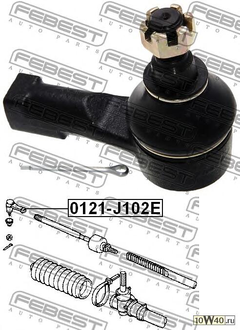 наконечник рулевой (toyota cami j100e / j102e / j122e 1999-2005) febest