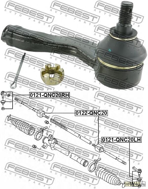 наконечник рулевой левый toyota passo kgc10 2004-2010