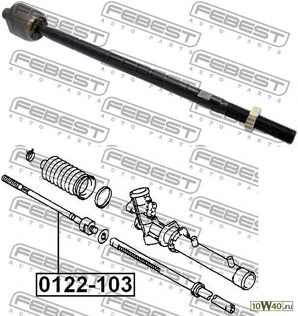 тяга рулевая (toyota corolla ae10 / ce10 / ee10 1991-2002) febest