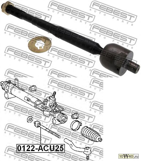 тяга рулевая (toyota kluger l / V acu25 / mcu25 4wd 2000-2007) febest