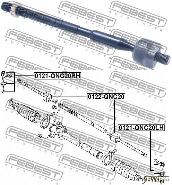 тяга рулевая с г / у\ daihatsu sirion 1.0 / 1.3 05>