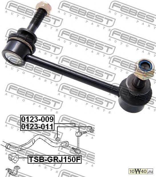 тяга стабилизатора передняя правая (toyota land cruiser prado 120 grj12 / kdj12 / rzj12 / trj12 / vzj12