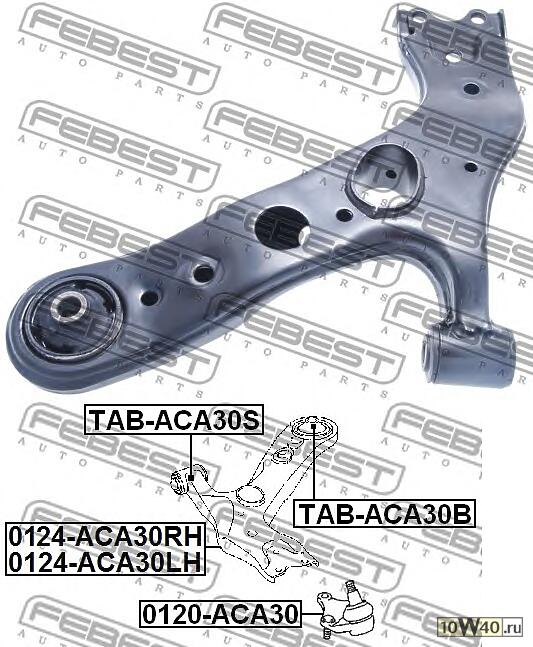 Рычаг правый TOYOTA RAV4 III 05-12 0124-ACA30RH