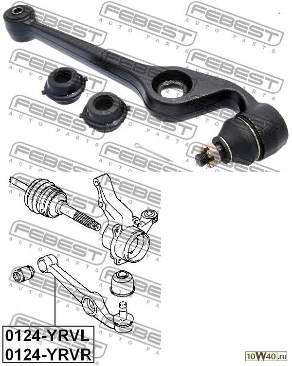 рычаг передний левый (toyota duet m100a / m101a / m110a / m111a 1998-2004) febest