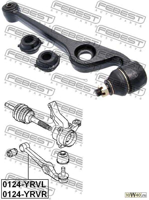 рычаг передний правый (toyota duet m100a / m101a / m110a / m111a 1998-2004) febest