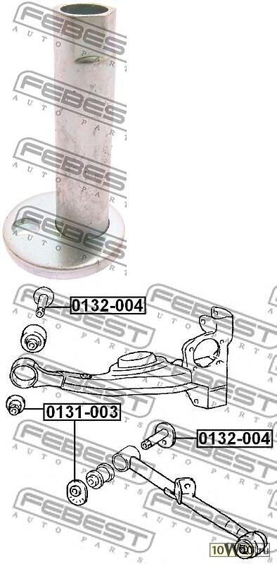 втулка с эксцентриком (toyota rav4 aca2 2000-2005) febest