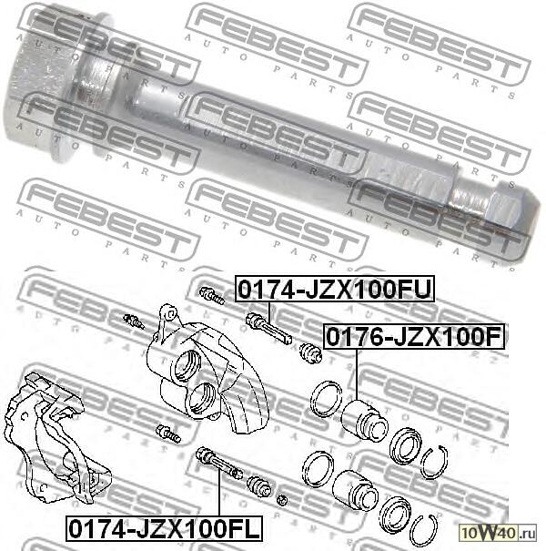втулка направляющая суппорта тормозного переднего (toyota mark 2 / chaser / cresta gx100 1996-2001) febe