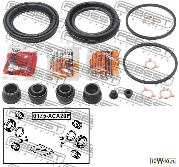 ремкомплект суппорта тормозного переднего (toyota rav4 aca2 2000-2005) febest