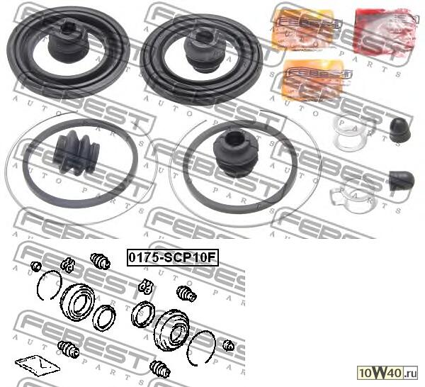 ремкомплект суппорта тормозного переднего (toyota yaris ncp1 / nlp10 / scp10 1999-2005) febest