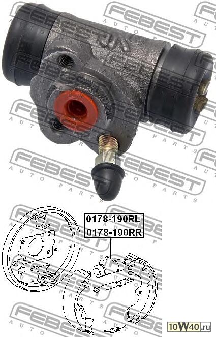 раб.торм.цил.лeв.\ toyota carina / corolla 1,3-2,0d d19,05 92>