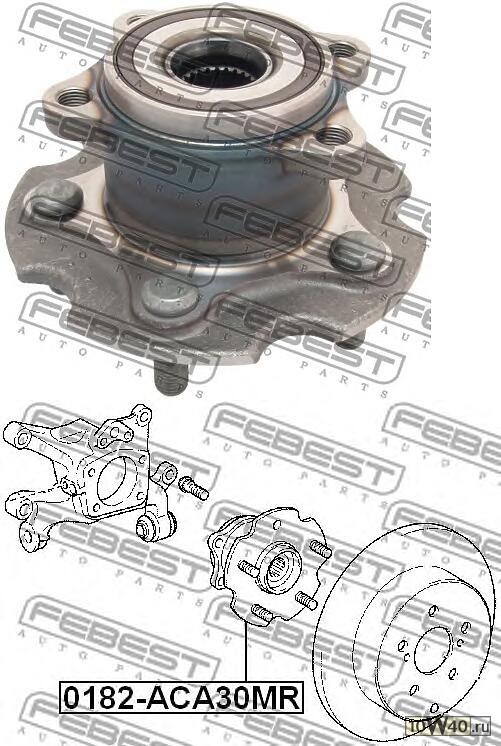 ступица задняя (toyota rav4 aca3 / gsa3 2005-) febest