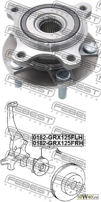Ступица Передняя Левая Toyota Crown/Majesta Grs183/Grs181/Uzs187 4Wd 2003-2008