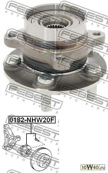 к-кт подшипника ступицыпередней\ toyota prius 03-09
