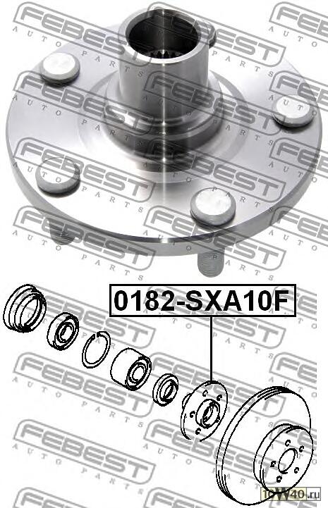 ступица передняя (toyota rav4 sxa1 1993-2000) febest