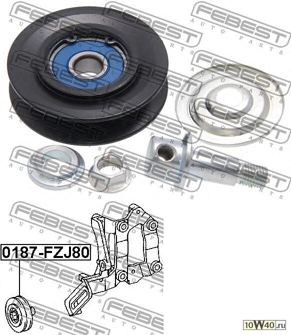 ролик натяжной ремня кондиционера комплект\ toyota 4runner grn21 / kzn215 / uzn21 02-09