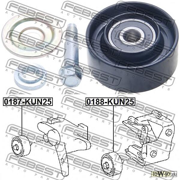 ролик натяжной комплект\ toyota land cruiser prado 120 grj12 / kdj12 / rzj12 02-09