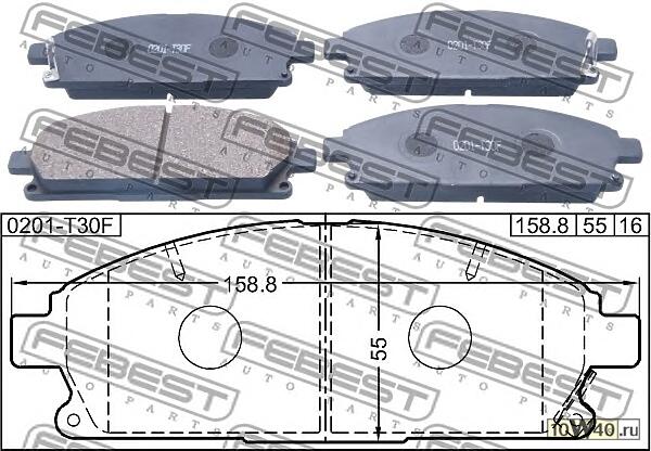 колодки дисковые передние\ nissan patfinder / x-trail 97>, nissan infiniti q45 89-01