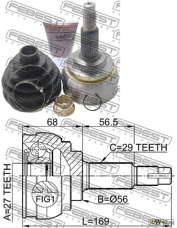 шрус наружный к-кт\ nissan maxima qx a32 2.0 / 3.0 89-98