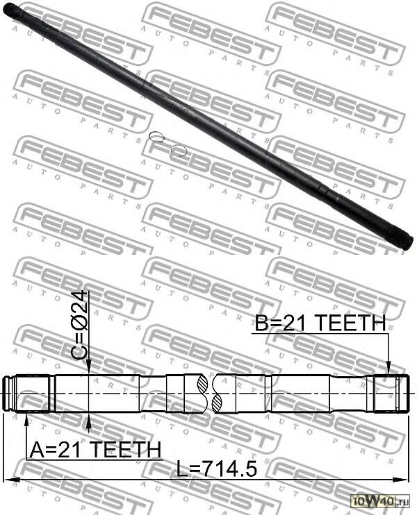 Вал привода NISSAN ALMERA UK MAKE N16E 2000.02-2006.11 0212-QG15RH
