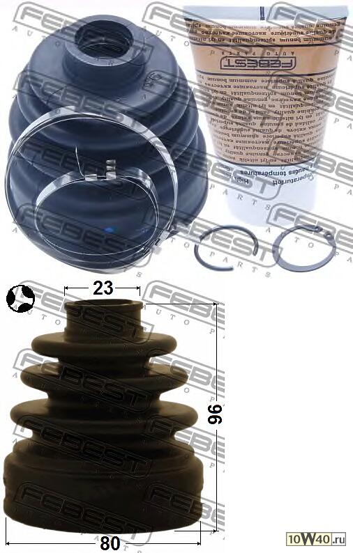 к-кт пыльника шруса внутр.\ mazda 6,mitsubishi outlander,nissan qashqai 1.8 / 2.0 / 2.4 02>