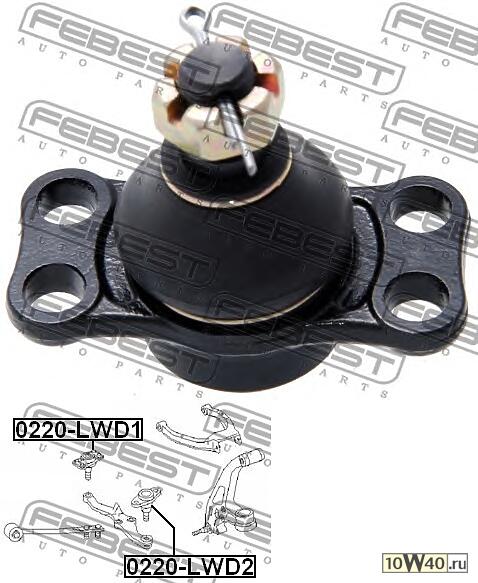 опора шаровая передняя внутренняя\ nissan skyline r34 4wd