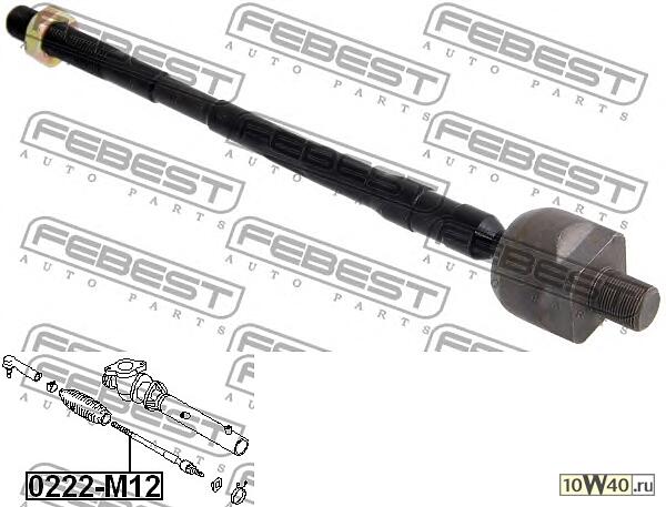 тяга рулевая (nissan prairie m12 1998-2004) febest
