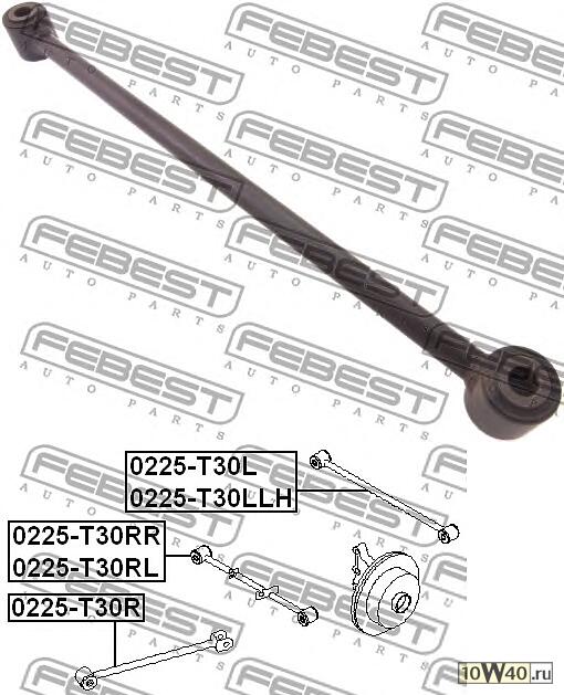 тяга задняя поперечная правая (nissan primera p12 2001-2007) febest