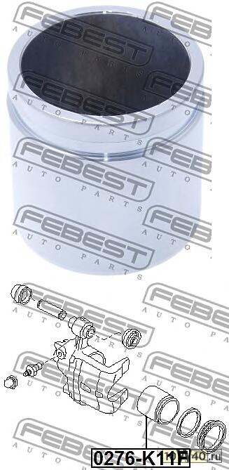 поршень суппорта тормозного переднего nissan sunny b14 / almera n15 1995-2000
