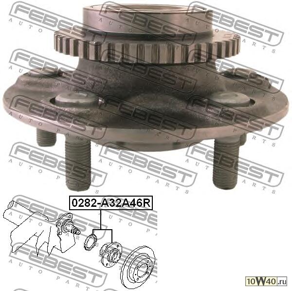 ступица задняя (nissan maxima / cefiro a32 1994-2000) febest
