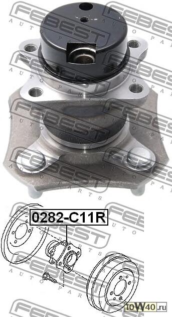 Ступица задняя NISSAN TIIDA C11 2005-2012 0282-C11R