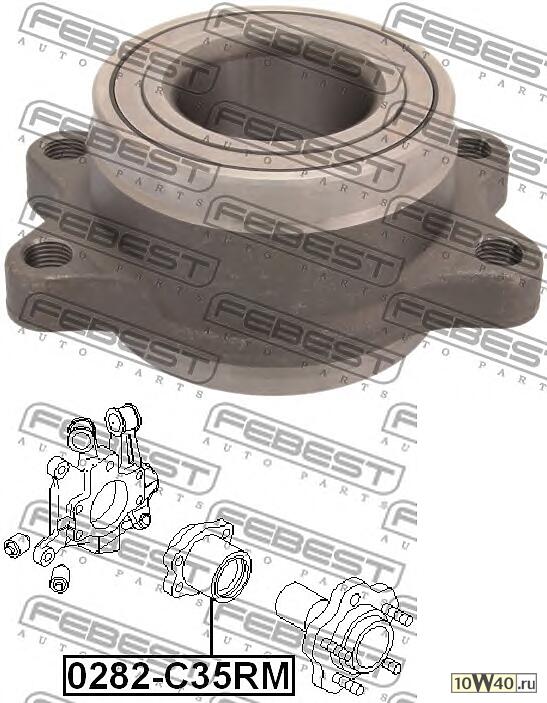 к-кт подшипника ступ. зад.\ nissan laurel c35 94-99 / silvia 99-02 / skyline 98-01 без abs
