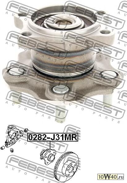 ступица задняя (nissan teana j31 2003-2008) febest