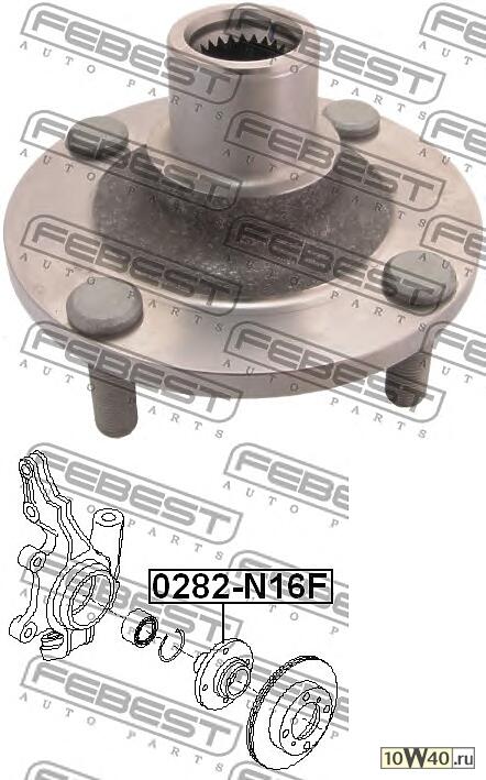 Ступица передняя NISSAN AD VAN/WINGROAD Y11 1999-2004 0282-N16F