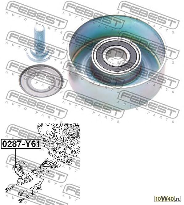 ролик натяжной к-кт\ nissan truck patrol / safari / urvan / patrol 97-10