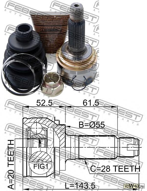 шрус наружный к-кт\ honda cr-v (re3 / re4) 07>