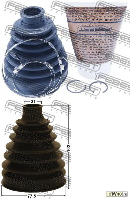 Пыльник ШРУСа внешний HONDA FIT 09-14 0317-CITY