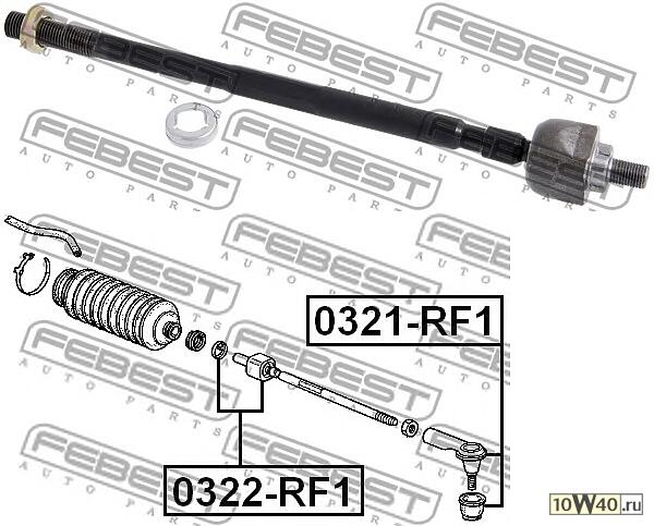 тяга рулевая (honda step wgn rf1 / rf2 1996-2001) febest