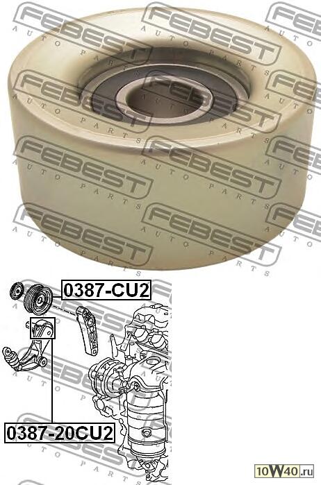 ролик натяжной ремня генератора (honda accord cu2 2008-) febest
