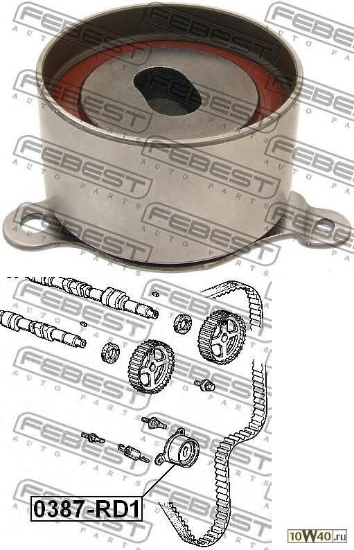 ролик натяжной ремня грм\ honda civic / crx 1.6 16v 89> / cr-v 2.0 95-99