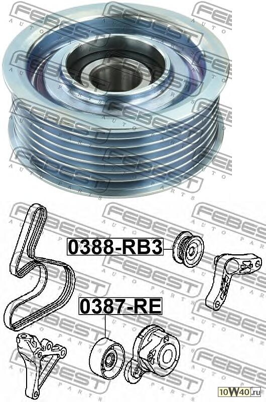 ролик обводной\ honda civic / accord 2.0-2.4i 01>
