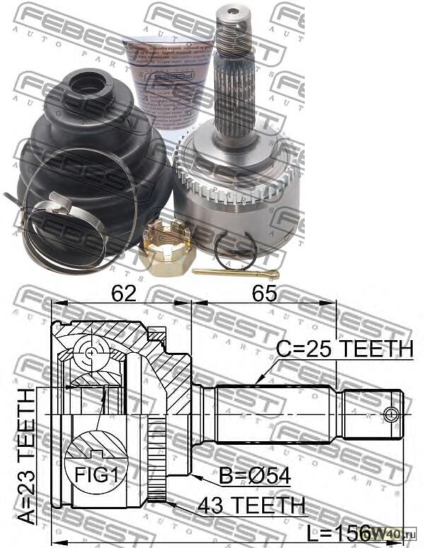 шрус наружный к-кт\ mitsubishi galant 1.8 / 2.0 88-90 / lancer 1.6 94>