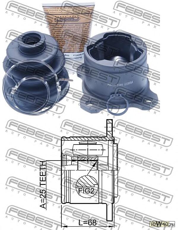 шрус внутренний правый к-кт\ mitsubishi pajero 2.5td / 3.0 v6 89-00