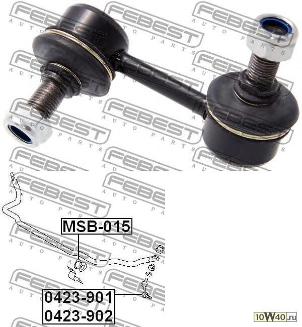 тяга стабилизатора переднего правая\ mitsubishi pajero v65 / 63 / 73w 99>