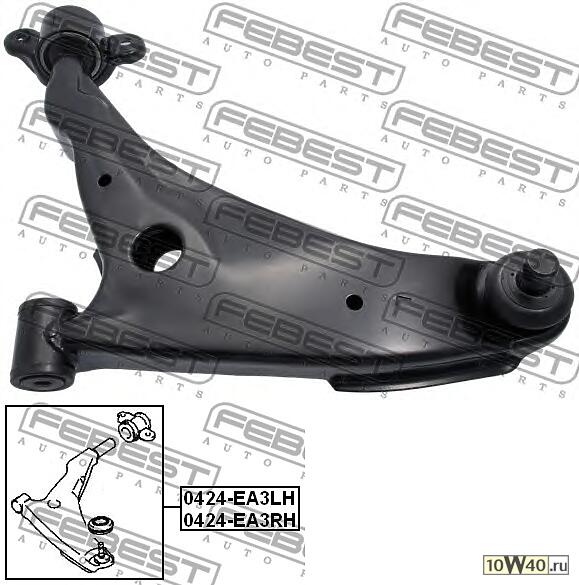 рычаг передний левый (mitsubishi galant ea3a / ea8a usa 1996-2003) febest