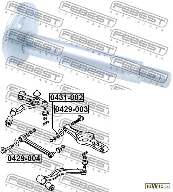 болт с эксцентриком mitsubishi pajero II v14w-v55w 1991-2004