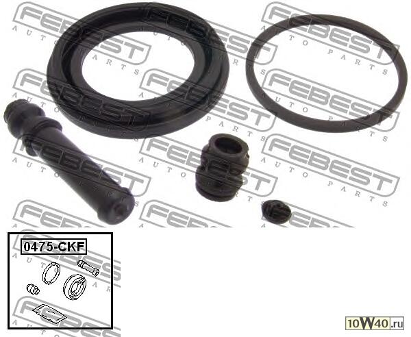 ремкомплект суппорта тормозного переднего (mitsubishi lancer / mirage cj 1995-2003) febest