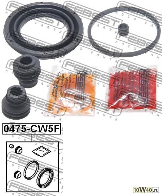 ремкомплект суппорта тормозного переднего (mitsubishi outlander cw 2006-) febest