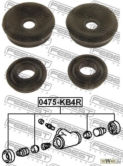 Ремкомплект суппорта задн MITSUBISHI LANCER CY 2007- 0475-KB4R